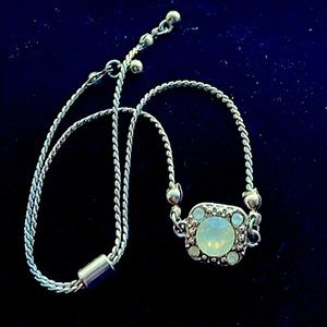 🍒 BOGO 🍒 Antique Handcrafted 5 Stone Opalite Bolo Bracelet